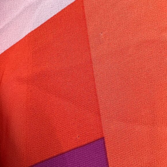 SLNY Black Scoop Neck Cap Sleeve Chiffon Multicolor‎ Asymmetrical Maxi Dress Sz8 - Picture 14 of 16